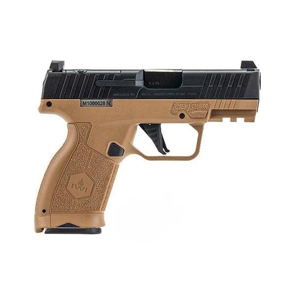 IWI Masada Slim Elite Handgun 9mm Luger 10rd Magazines(2) 3.4" Barrel Coyote Brown