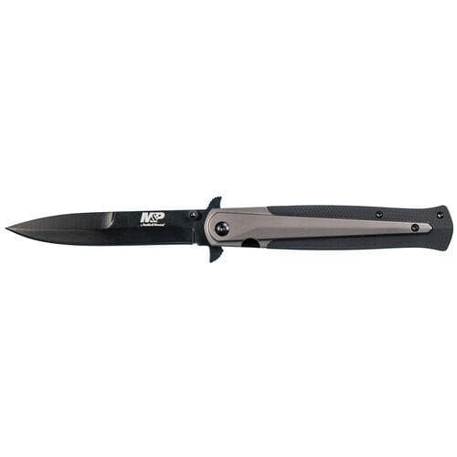 Smith & Wesson M&P 1085898 Dagger Clip Point Folding Knife 3 7/8" Blade Black
