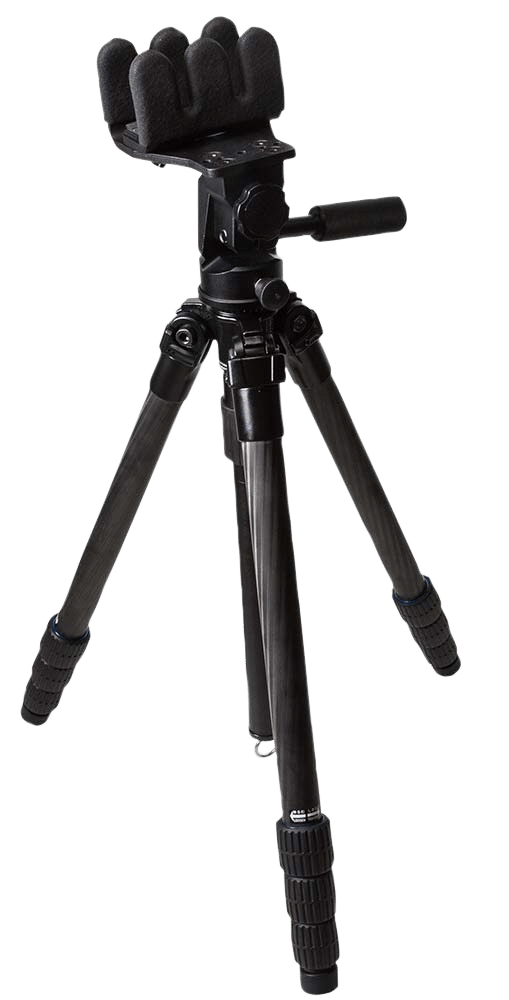 KOPF Jager KJ85002K K800 CF Tripod made of Carbon Fiber with Black Finish, Pivoting Reaper Grip, 4-Level Leg Extensions & 360 Degree Pan