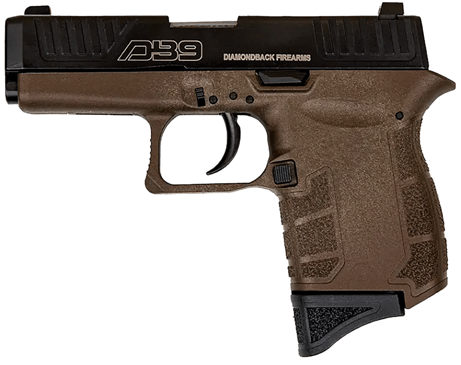 Diamondback DB0200P071 DB9 Gen4 Micro-Compact Frame 9mm Luger 6+1, 3.10" Stainless Steel Barrel, Black Nitride Serrated Stainless Steel Slide, Midnight Bronze Polymer Frame & Grip