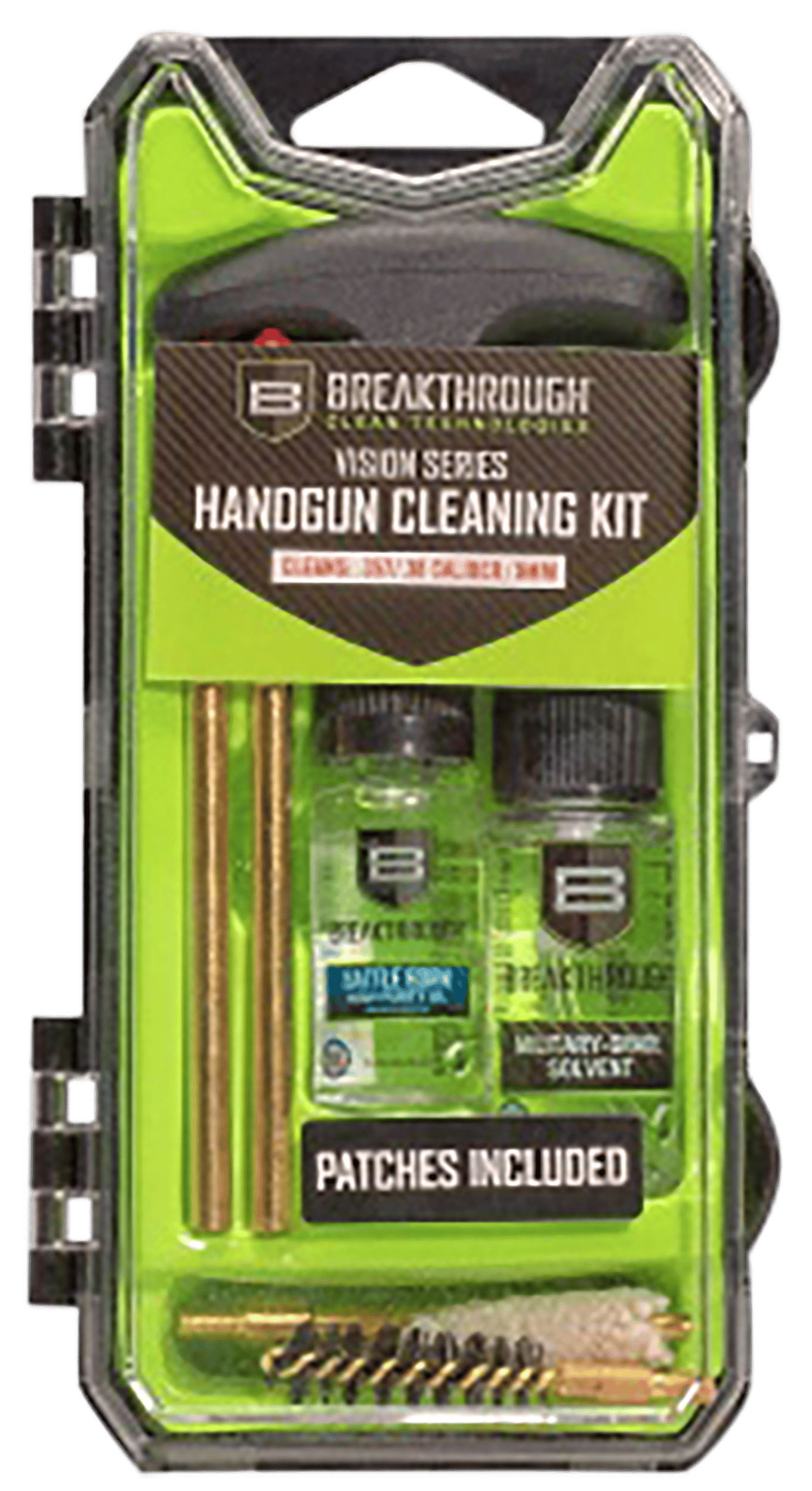 Breakthrough Clean BTECC9 Vision Series Cleaning Kit 9mm & 38 Cal Pistol/9 Pieces Multi-Color
