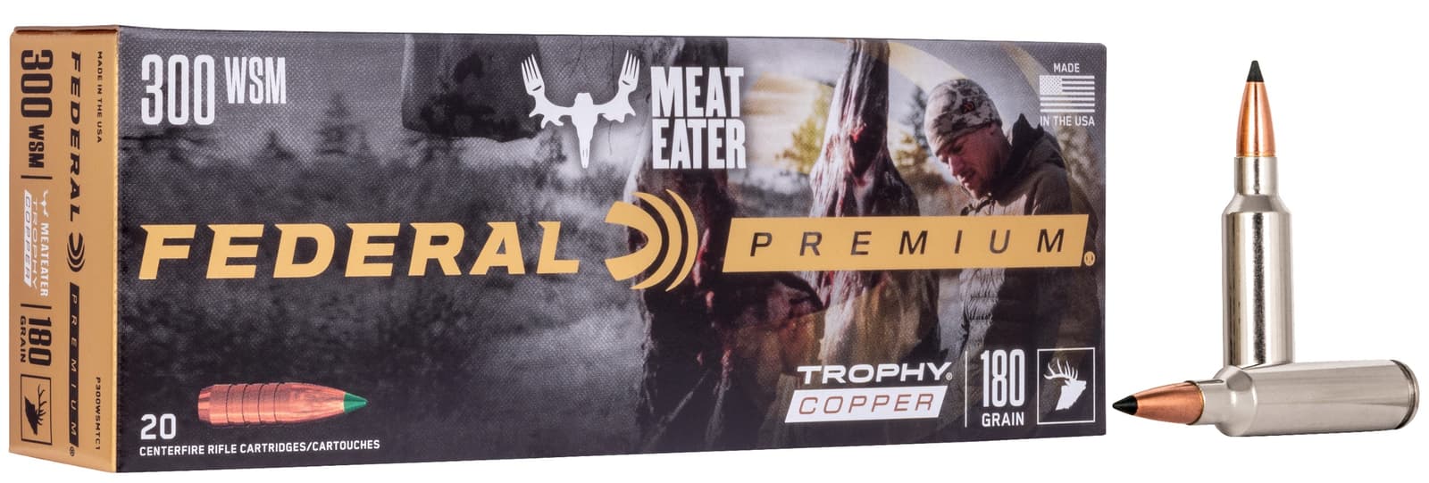 Federal P300WSMTC1 Premium  300WSM 180gr Trophy Copper 20 Per Box/10 Case