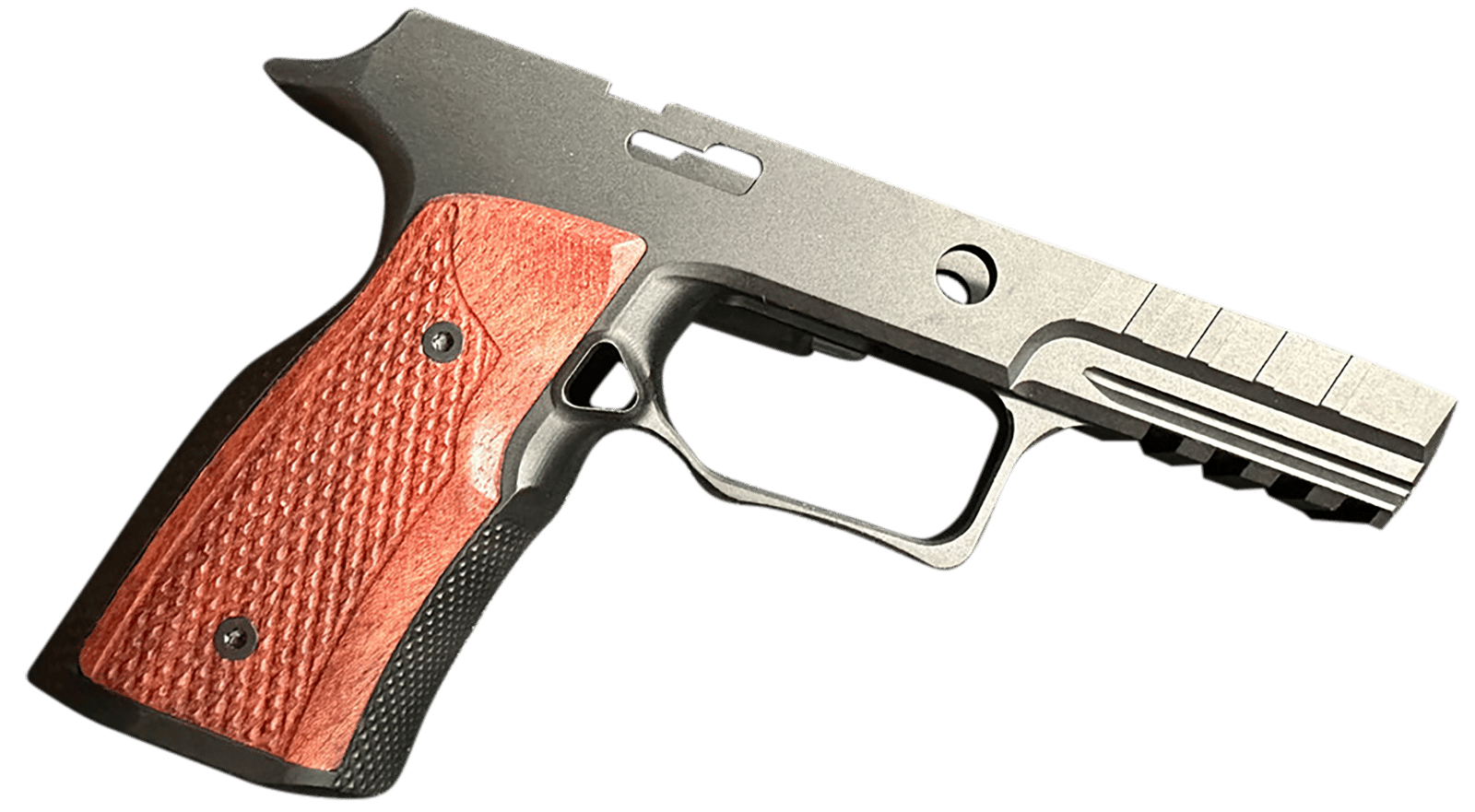 Sharps Bros SBGM09 Grip Module  Black w/ Cherry 7075-T6 Aluminum Fits Sig P320