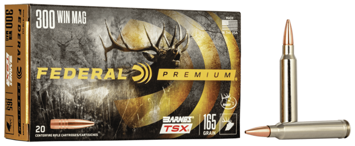 Federal P300WR Premium  300WinMag 165gr Barnes TSX 20 Per Box/10 Case