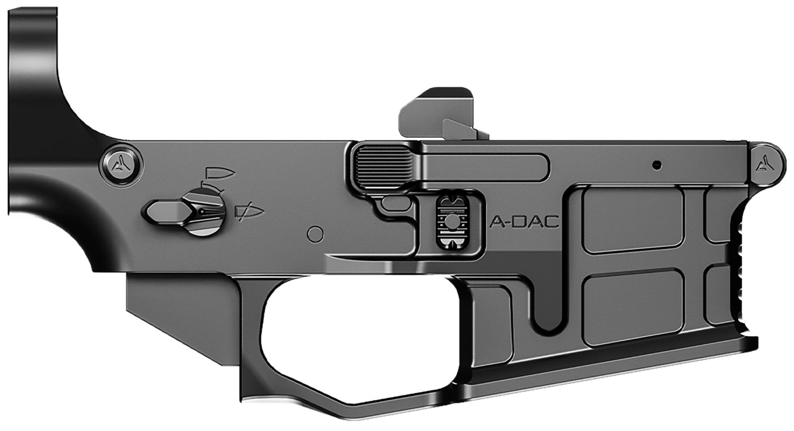 Radian Weapons R0166 A-DAC 15 Lower Receiver Black, Fully Ambi Controls, Talon 45/90 Safety, Ext. Bolt Catch, Left-Side Mag Release, Right-Side Bolt Release, Enhanced Takedown Pins