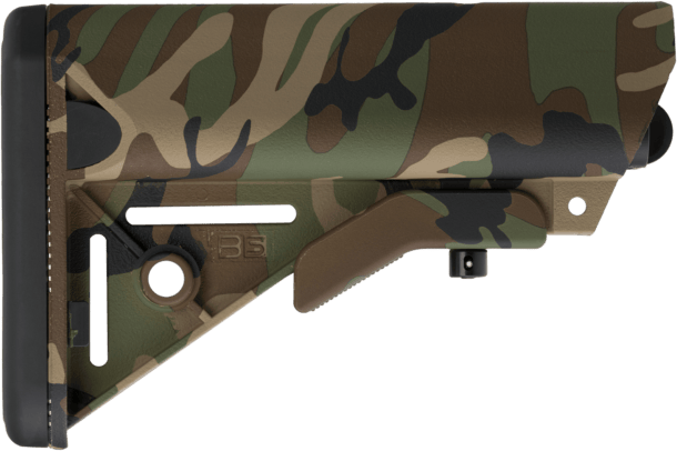 B5 Systems SOP1188 Enhanced SOPMOD Woodland Camo Polymer Fits AR-15