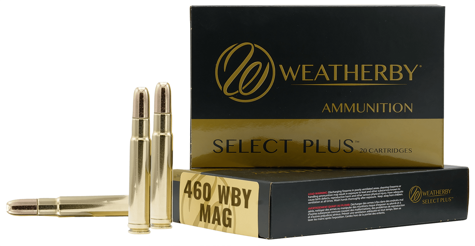 Weatherby B460450TSX Select Plus  460WthbyMag 450gr Barnes TSX Lead Free 20 Per Box/10 Case