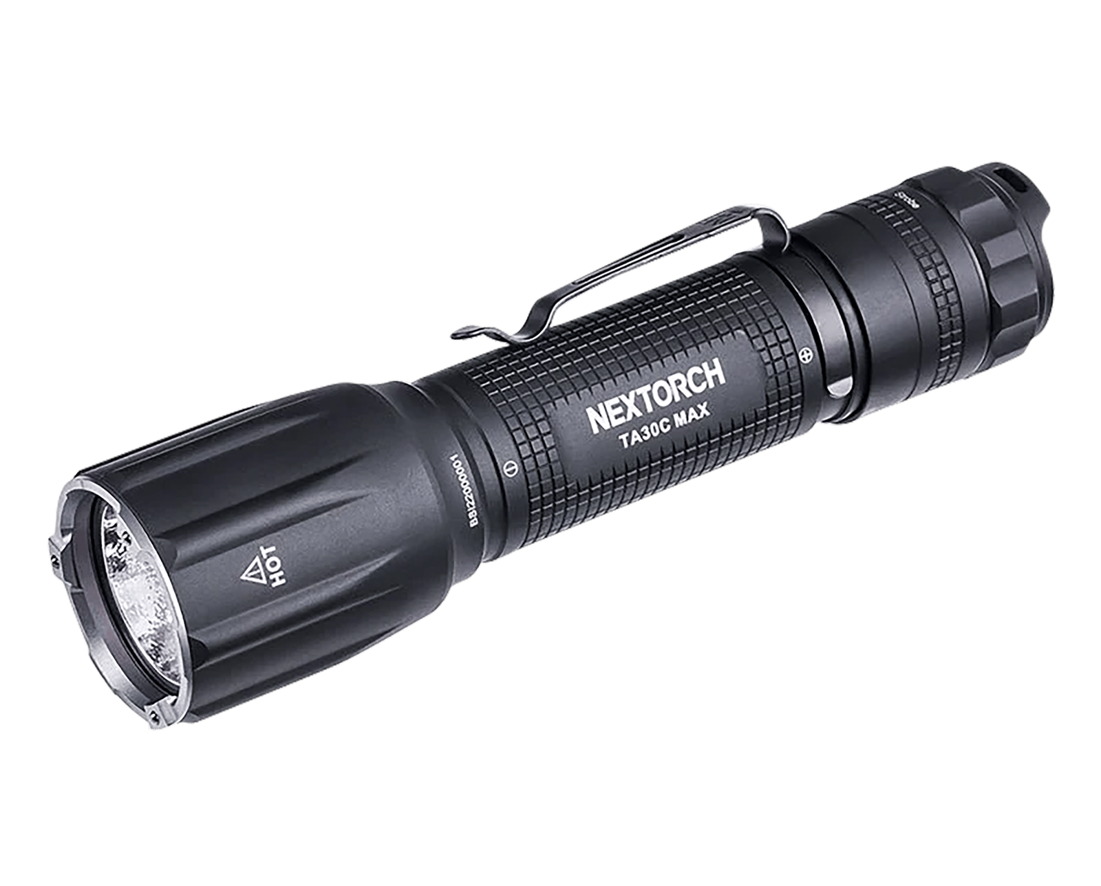 Nextorch   Tactical Flashlight Black 3000 Lumens 390 Meters Beam Distance