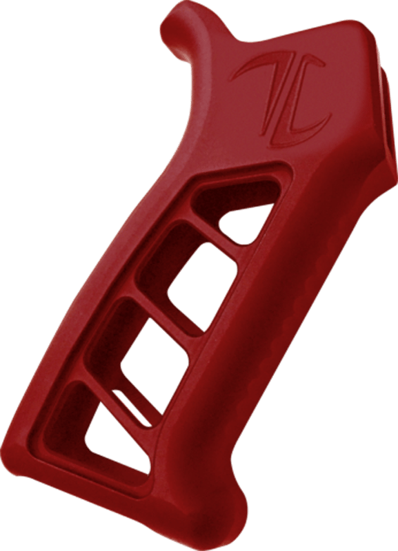 TIMBER CREEK OUTDOOR INC EARPGR Enforcer AR Pistol Grip Red Anodized with Clear Cerakote Aluminum