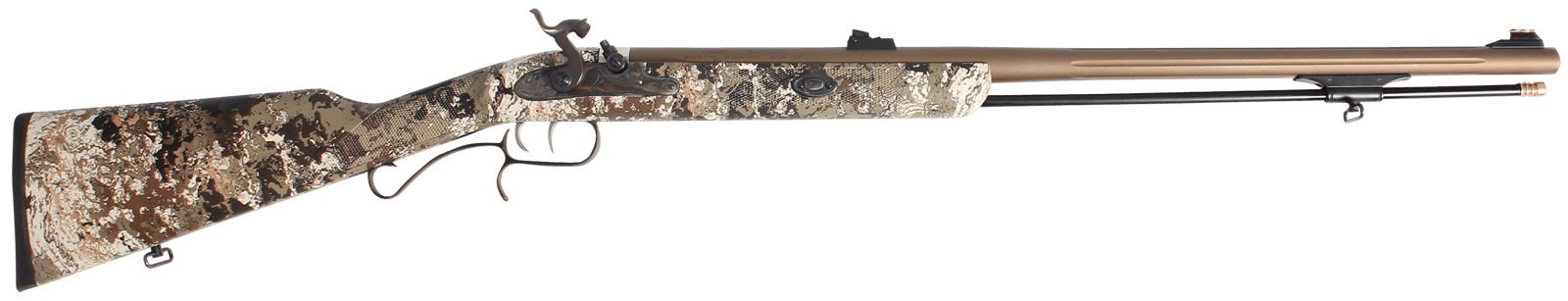 Traditions R3980525 ShedHorn  50 Cal Musket 26" Fluted, Stainless Barrel/Rec, Veil Wideland Synthetic Stock, Williams Fiber Optic Sights, Accelerator Breech Plug