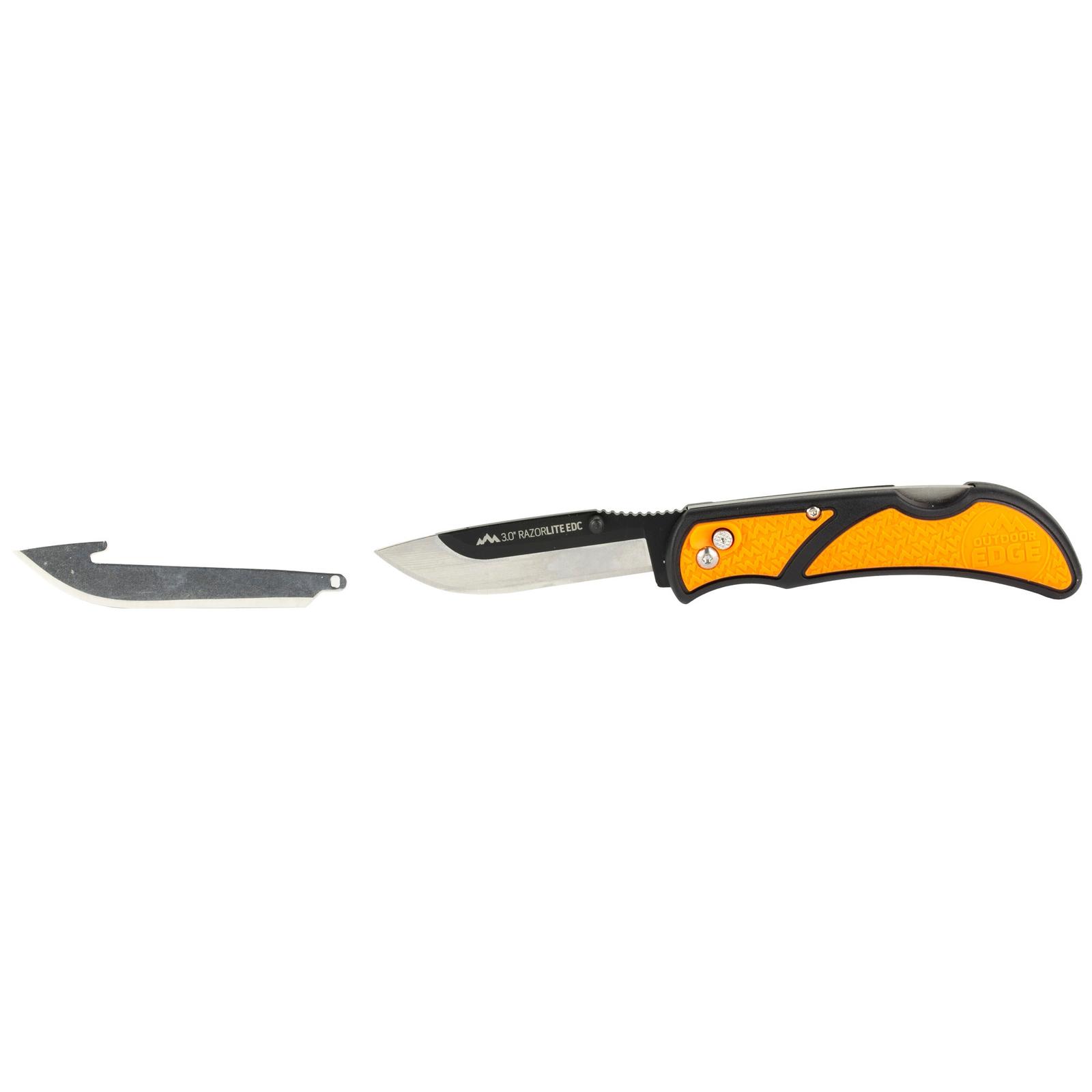 OD EDGE RAZOR-EDC LT 3" 4 BLDS ORG