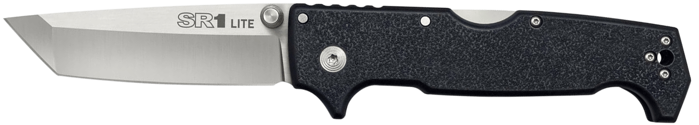 Cold Steel CS62K1A SR1 Lite 4" Folding Tanto Plain 8Cr14MoV SS Blade/Black Griv-Ex Handle Includes Pocket Clip