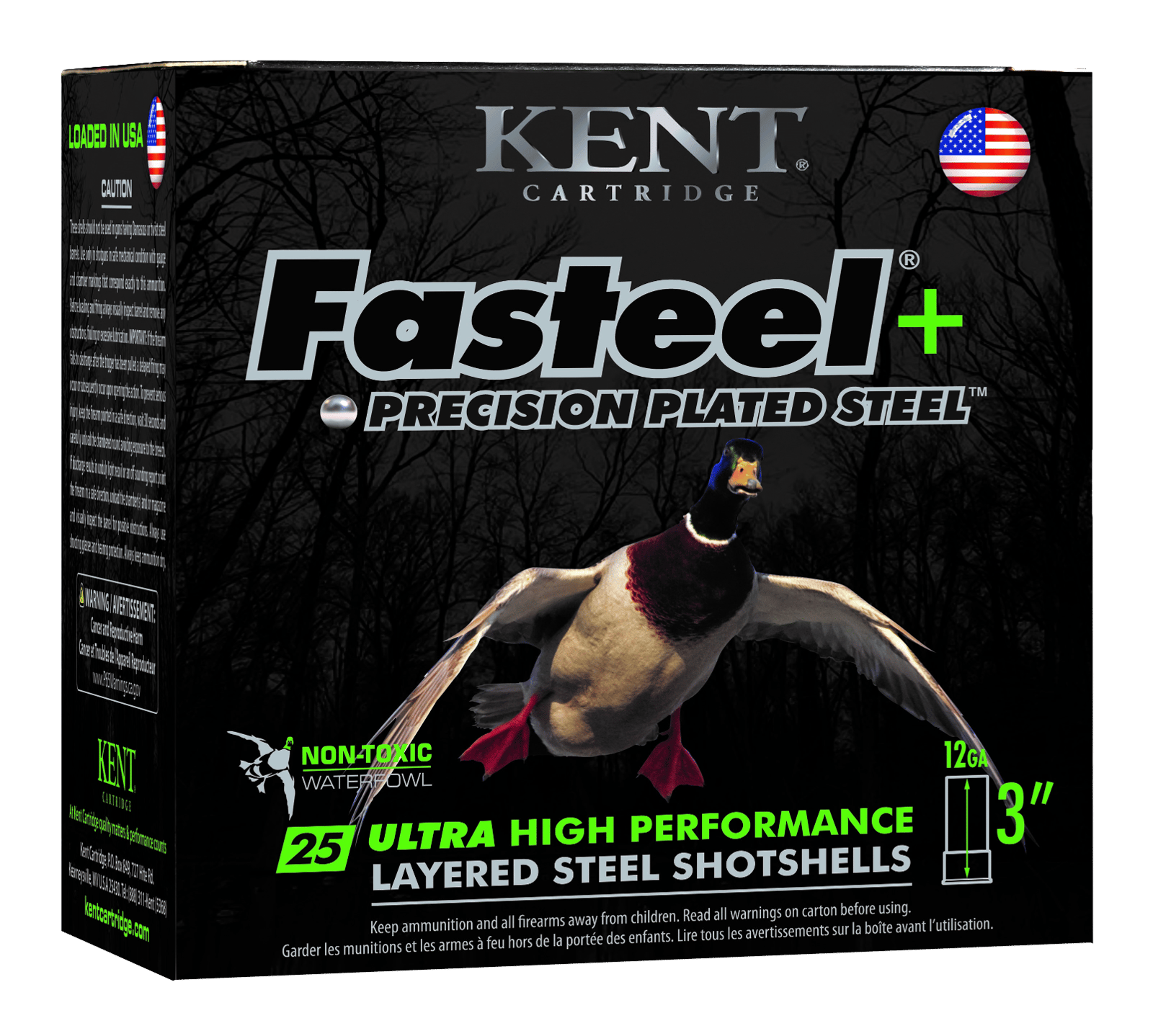 Kent Cartridge K123FSP364X6 Fasteel +  12 Gauge 3" 1 1/4 oz 4/6 Shot 25 Per Box/ 10 Case