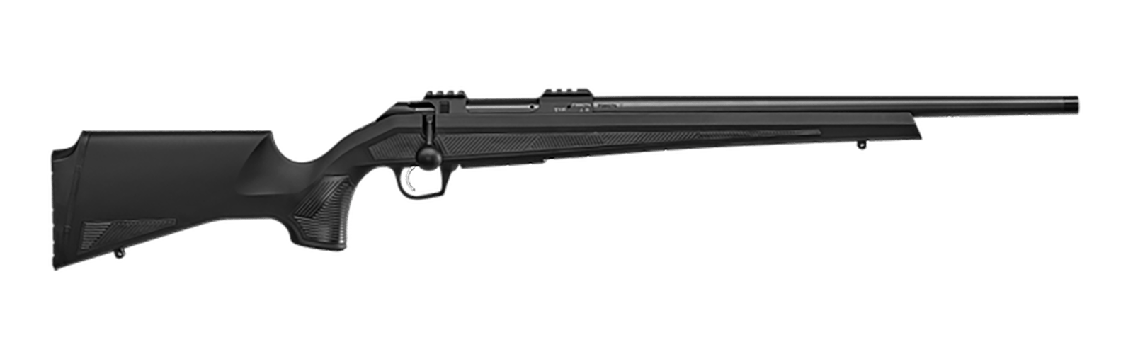 CZ-USA 07414 600+ Alpha 308 Win 5+1 20" Black Nitride Threaded Barrel, Black Nitride Aluminum Receiver w/Weaver Rail, Black Soft Touch Fixed Polymer Stock