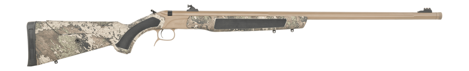 CVA PR3209N Accura LR-X 1rd 50 Cal VariFlame 30" Flat Dark Earth Nitride Cerakote Fluted Threaded Barrel & Receiver w/Picatinny Rail, Adj Comb TrueTimber Strata Synthetic Stock, Williams Peep Sights