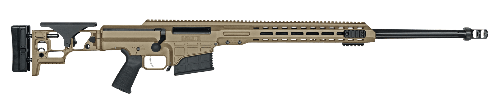 Barrett 18488 MRAD  300 Win Mag 24" 10+1 Flat Dark Earth Cerakote Flat Dark Earth Folding with Adjustable LOP Stock Black Polymer Grip Right Hand