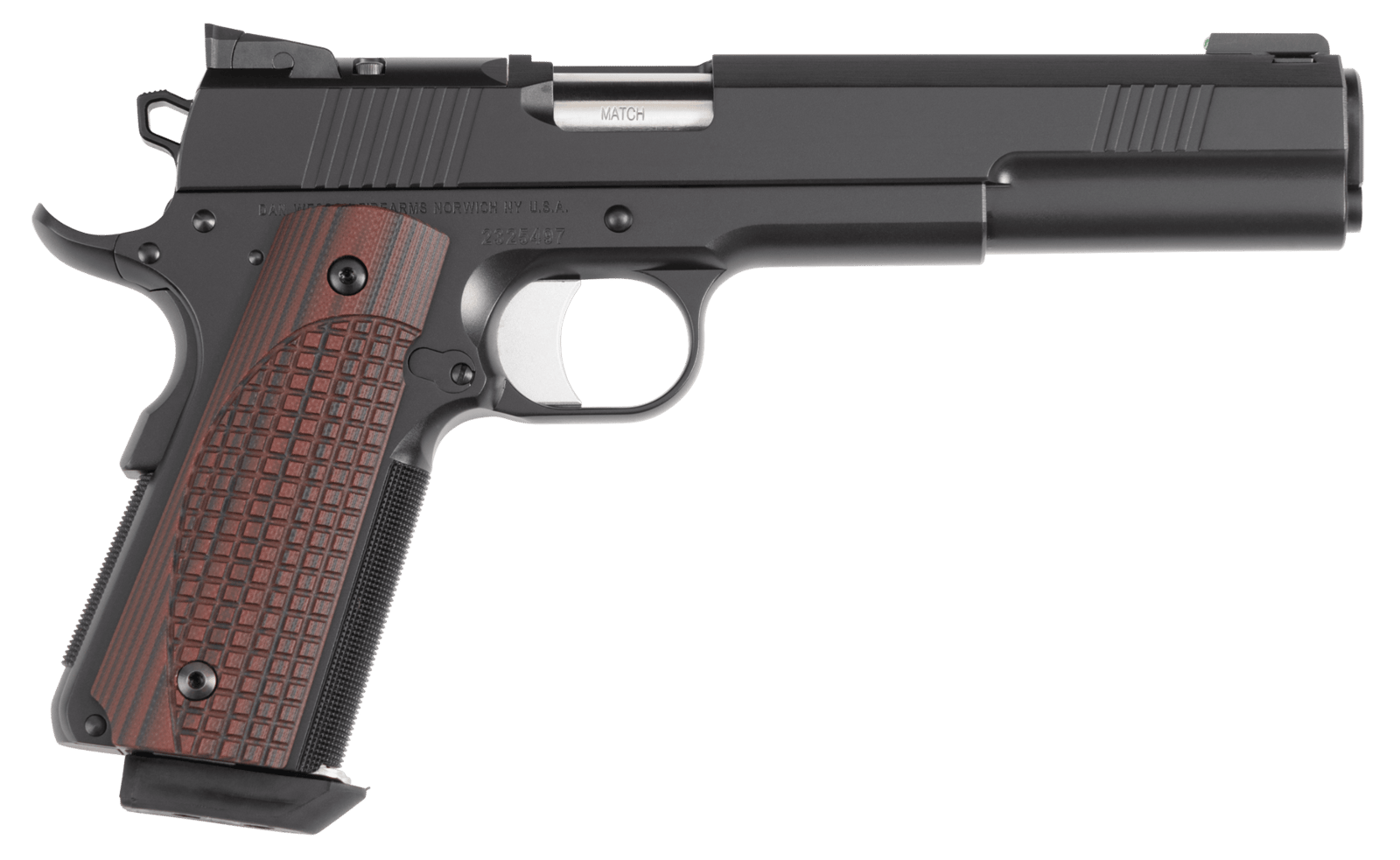 Dan Wesson 01793 Bruin  10mm Auto 8+1 6" Stainless Steel Barrel, Black Nitride Optic Ready/Serrated Steel Slide, Black Duty Stainless Steel Frame w/Beavertail, G10 Grip