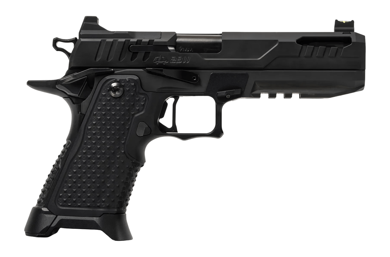 Oa Defense  2311 Pro Elite Full Size 9mm Luger 21+1 5" Black DLC Steel Optic Ready/Serrated Slide, Black Aluminum Frame w/Picatinny Rail, Black Aluminum Grip, Ambidextrous