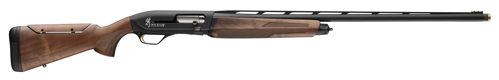 Browning 011782203 Maxus II Sporting Full Size 12 Gauge 3" 4, 2 3/4" Shells 30" Matte Black Vent Rib Barrel, Matte Black Aluminum Receiver, Adjustable Comb Gloss Oil Turkish Walnut Wood Stock