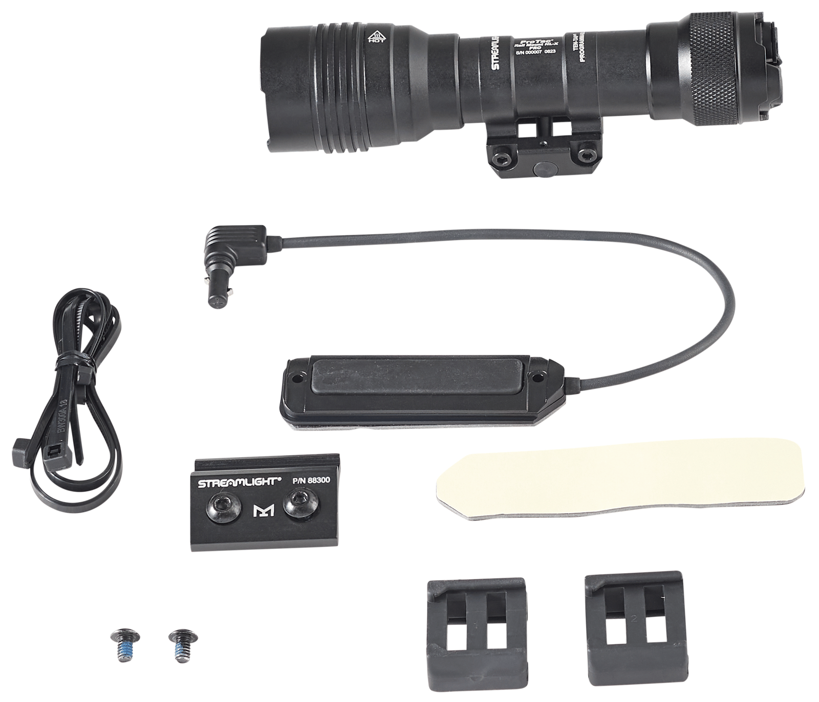 Streamlight 88126 ProTac HL-X Rail Mount Black Anodized Aluminum, 60-1000 Lumens, LED Bulb, 447 Meters Beam