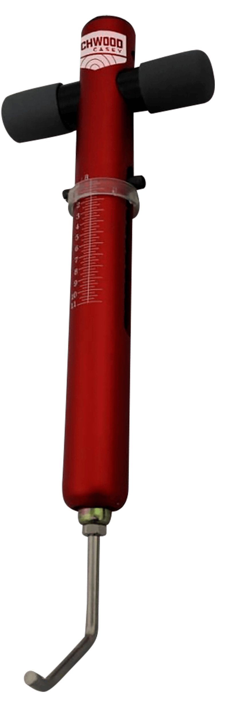 Birchwood Casey TRGSCL Trigger  Scale  Red Aluminum Body with Stainless Steel Trigger Pull & Rubber Black Handle for Firearms