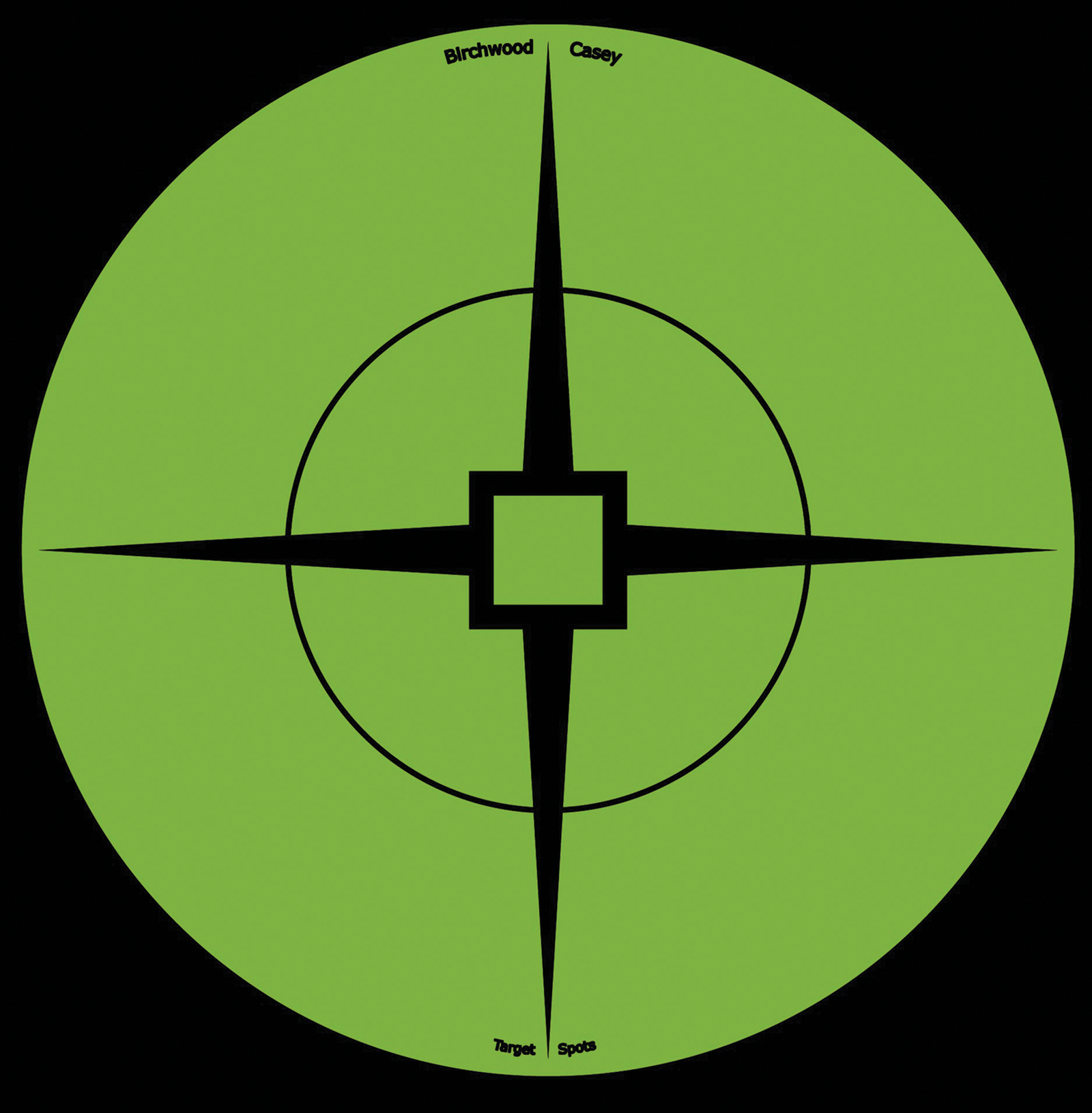 Birchwood Casey 33936 Target Spots  Self-Adhesive Paper Black/Green 6" Crosshair 10 Pack