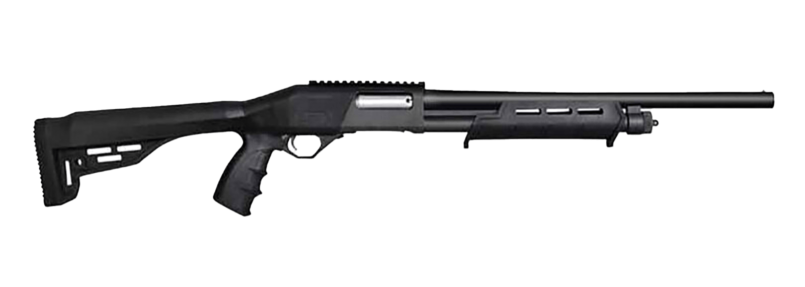 JTS Shotgun X12PT X12PT  12 Gauge Pump 2.75" 4+1 18.56" Black Barrel, Black Receiver w/Picatinny Rail, Black Synthetic Stock, Black Polymer Grip