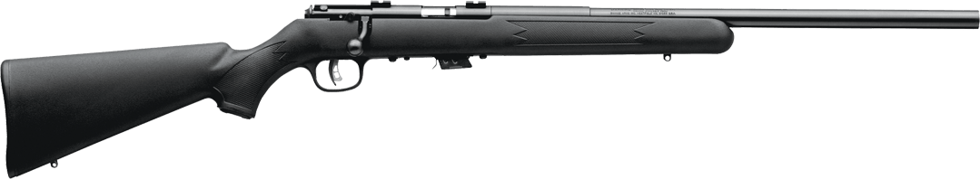 Savage Arms 26724 Mark II FV Full Size 17 HM2 5+1 21" Black Satin Heavy Button Rifled Barrel, Satin Black Drilled & Tapped Carbon Steel Receiver, Matte Black Fixed Synthetic Stock, Right Hand