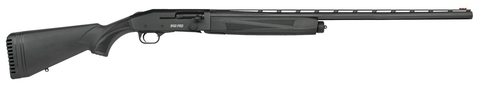 Mossberg 85155 940 Pro Full Size 12 Gauge Semi-Auto 3" 4+1 28" Matte Blued Vent Rib Barrel, Black Anodized Stainless Steel Drilled & Tapped Receiver, Adjustable Black Synthetic Stock, Right Hand