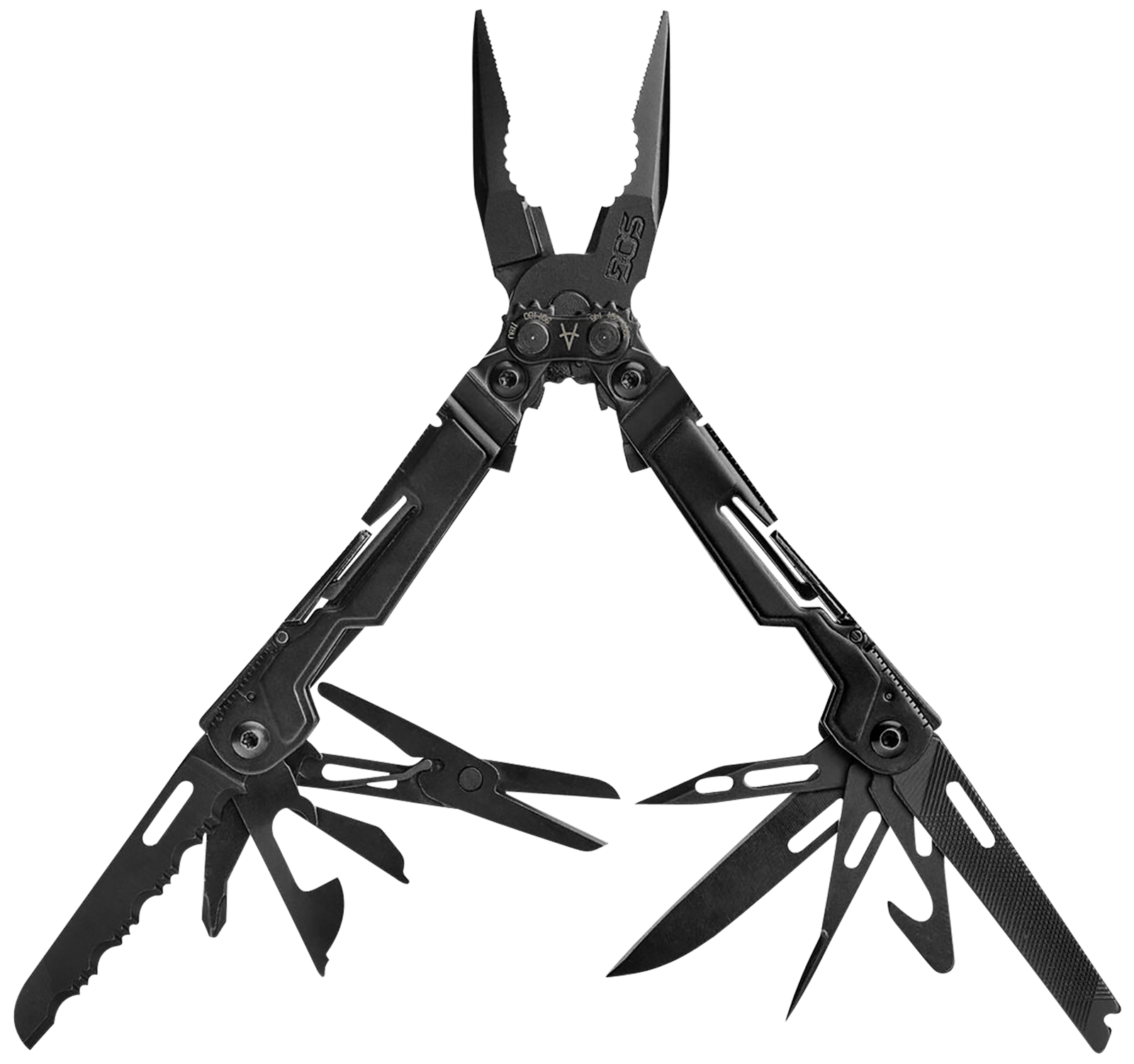 S.O.G SOG-PP1002-C PowerPint  Black Hardcoat Anodized Stainless Steel 5.10" Long Features 5Cr15MoV Stainless Steel
