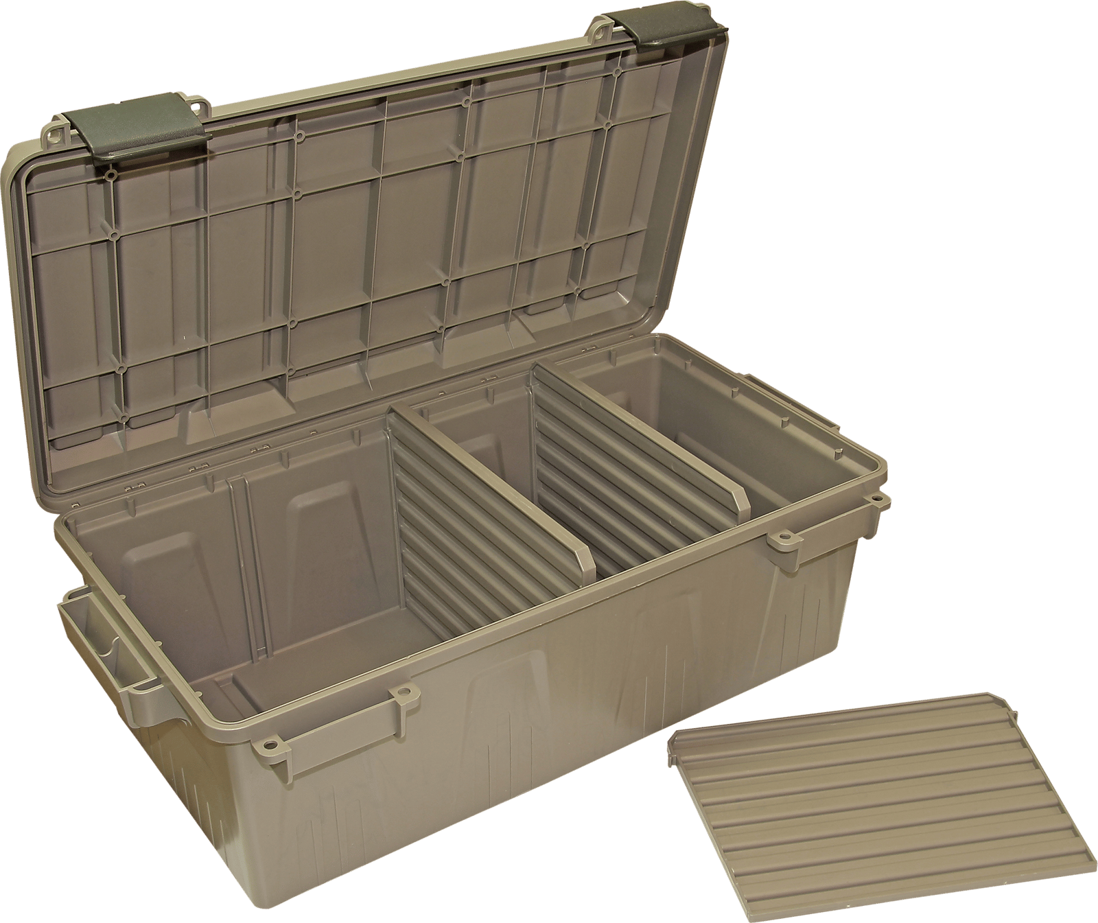 MTM Case-Gard ACDC30 Ammo Crate Divided Utility Box Beige Polypropylene 21" x 11.2" x 7.5" 75 lbs