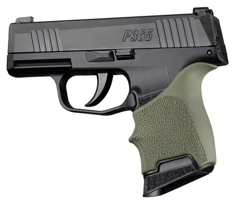 Hogue HandAll Beavertail Grip Sleeve Sig Sauer P365 OD Green