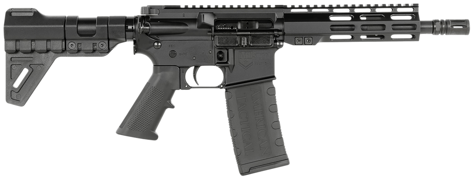 ATI ATIG15MS556ML7BL MilSport  5.56x45mm 30+1 7.50" Threaded Barrel, M-LOK Handguard, Black Aluminum Receiver w/Picatinny Rail, Black Polymer Blade, Black Polymer Grip