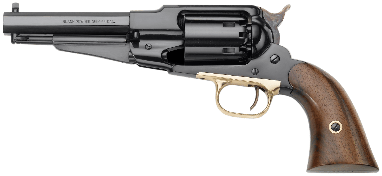 Pietta PF58ST44512 1858 Army Remington Sheriff 44 Cal 5.50" 6rd Blued Frame, Cylinder & Octagon Barrel, Walnut Grip