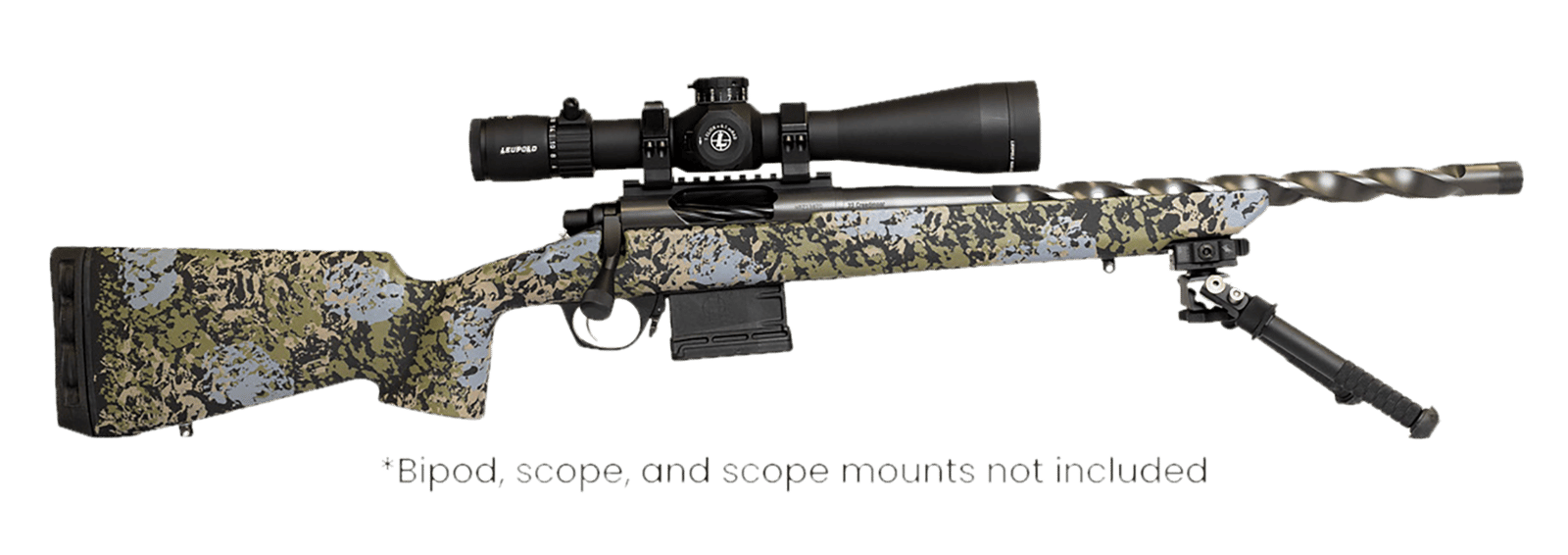 Horizon Firearms RF006P221816T12 Vandal X 22 Creedmoor 18" Black Fluted Threaded Barrel, Drilled & Tapped Receiver, Iota EKO X Carbon Fiber Stock