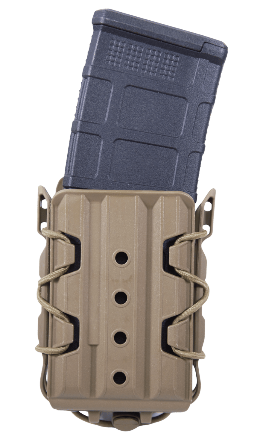 High Speed Gear 16TA01CB TACO V2 Coyote Brown Polymer, 2" Belt Clip/MOLLE U-Mount, Compatible w/ Rifle Mags