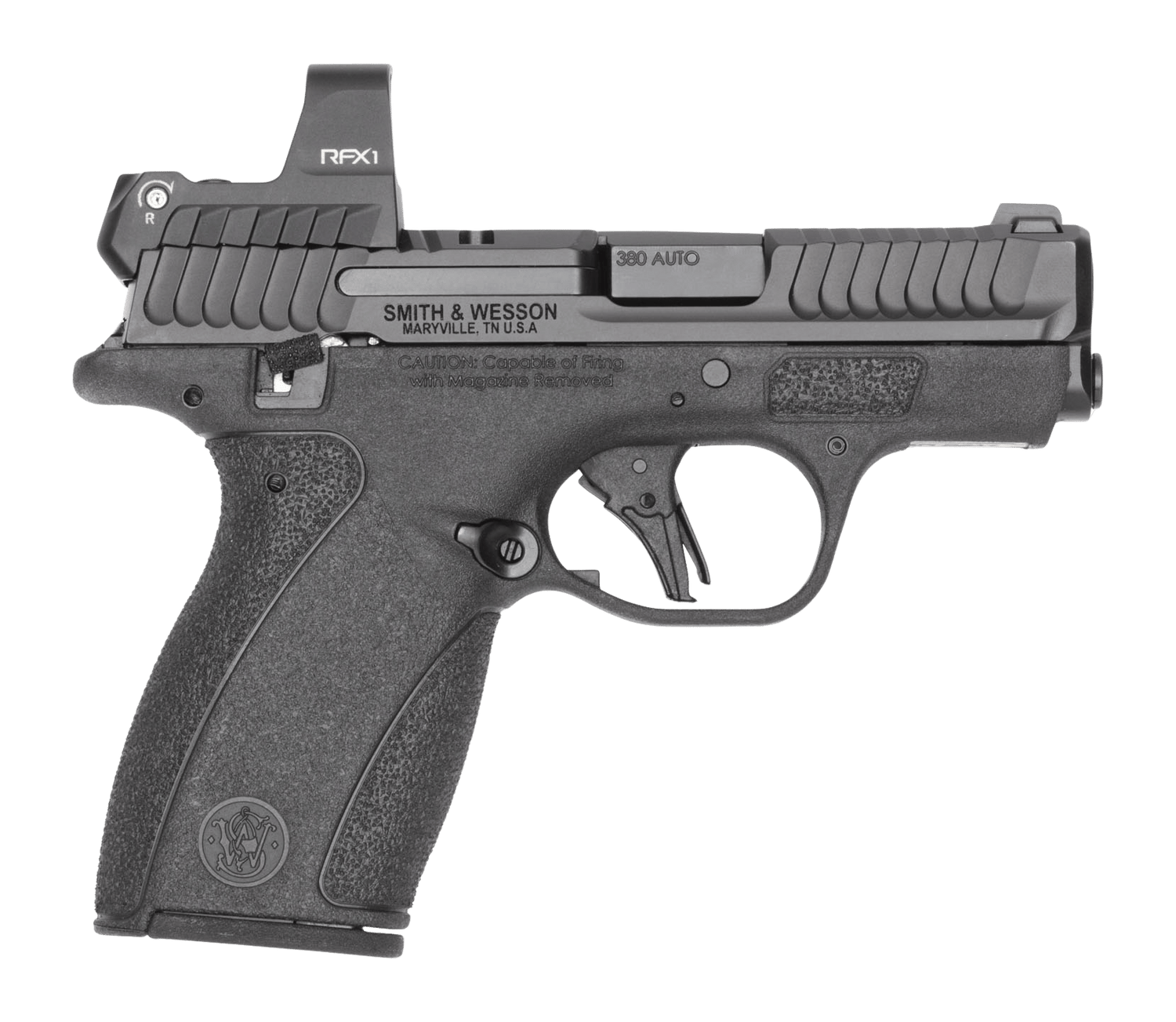 Smith & Wesson 14787 Bodyguard 2.0 w/Optic Micro-Compact 380 ACP 10+1 2.75" Black Armornite Barrel, Black Armornite Stainless Steel Serrated w/Viridian RFX1 Green Dot Slide, Black Polymer Frame, Textu