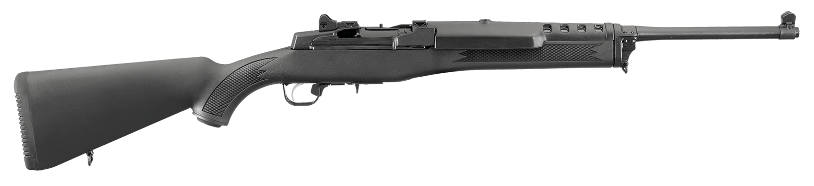 Ruger 5855 Mini-14 Ranch 223 Rem/5.56 NATO 5+1 18.50" Blued Alloy Steel Barrel, Blued Steel Drilled & Tapped Receiver, Fixed Black Synthetic Stock, Right Hand