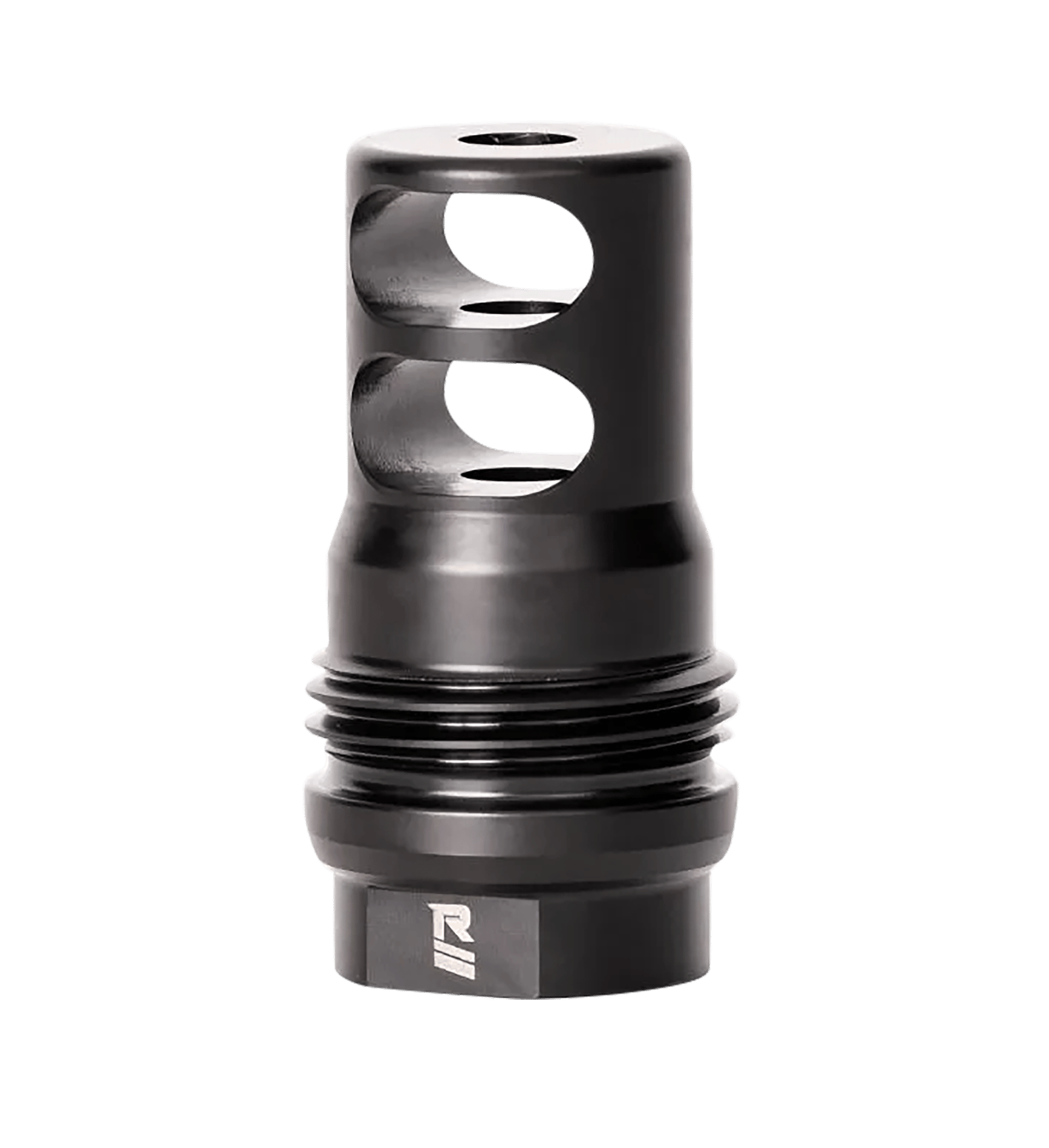 Rugged Suppressor MB010 2 Port Brake  Black for 1/2"-28 tpi Threads & 2.16" OAL for 5.56x45mm NATO Radiant762, Surge762, Razor762 & Micro30 Suppressors