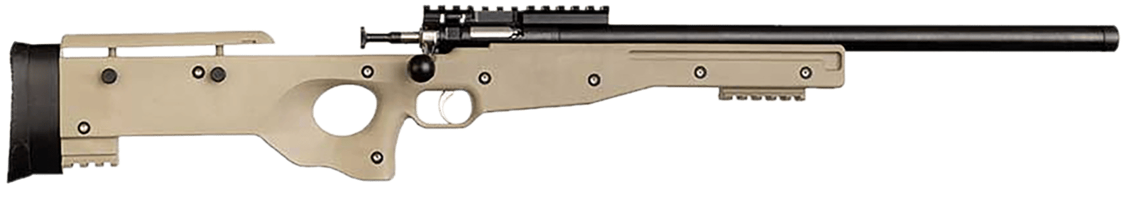 Crickett KSA2150 Precision  Full Size 22 LR Single Shot 16.10" Blued Threaded Bull Barrel, Blued Crickettinny Rail Steel Receiver, Flat Dark Earth Synthetic Adj LOP Stock