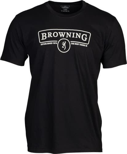 BROWNING SS T-SHIRT CONTOUR BLACK XLARGE