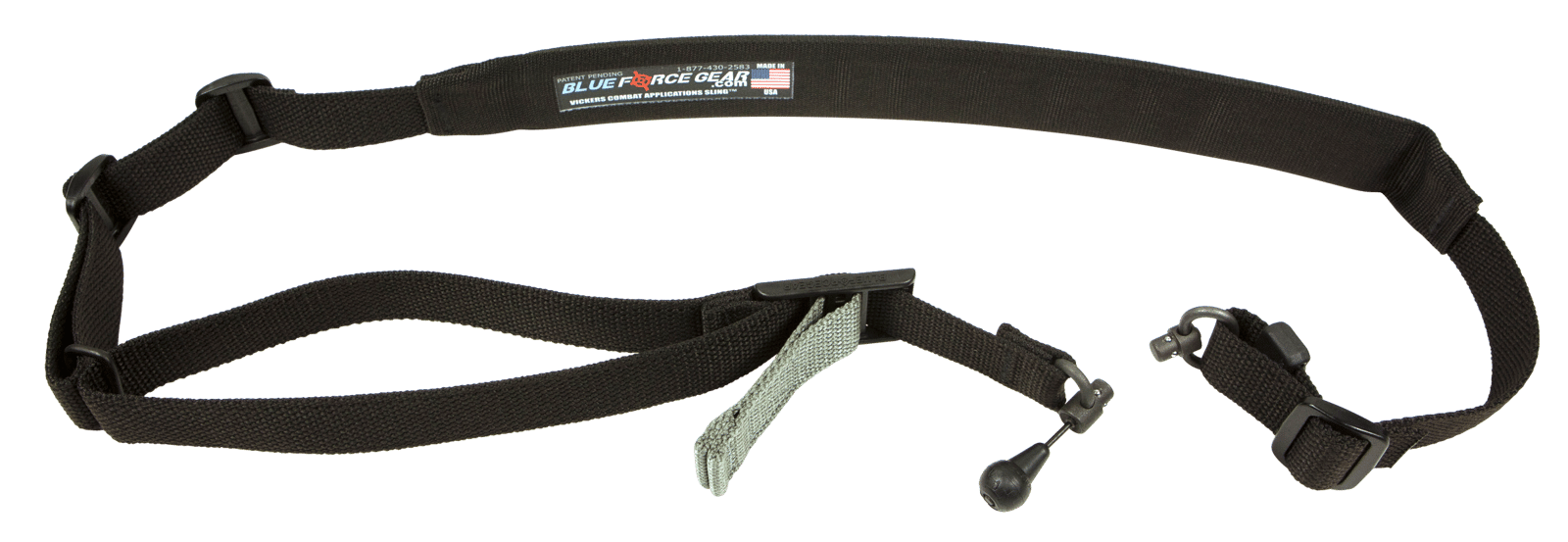 Blue Force Gear VCAS2TO1RED200AABK Vickers 221 Black Cordura Padded One-Two Point AR Platform