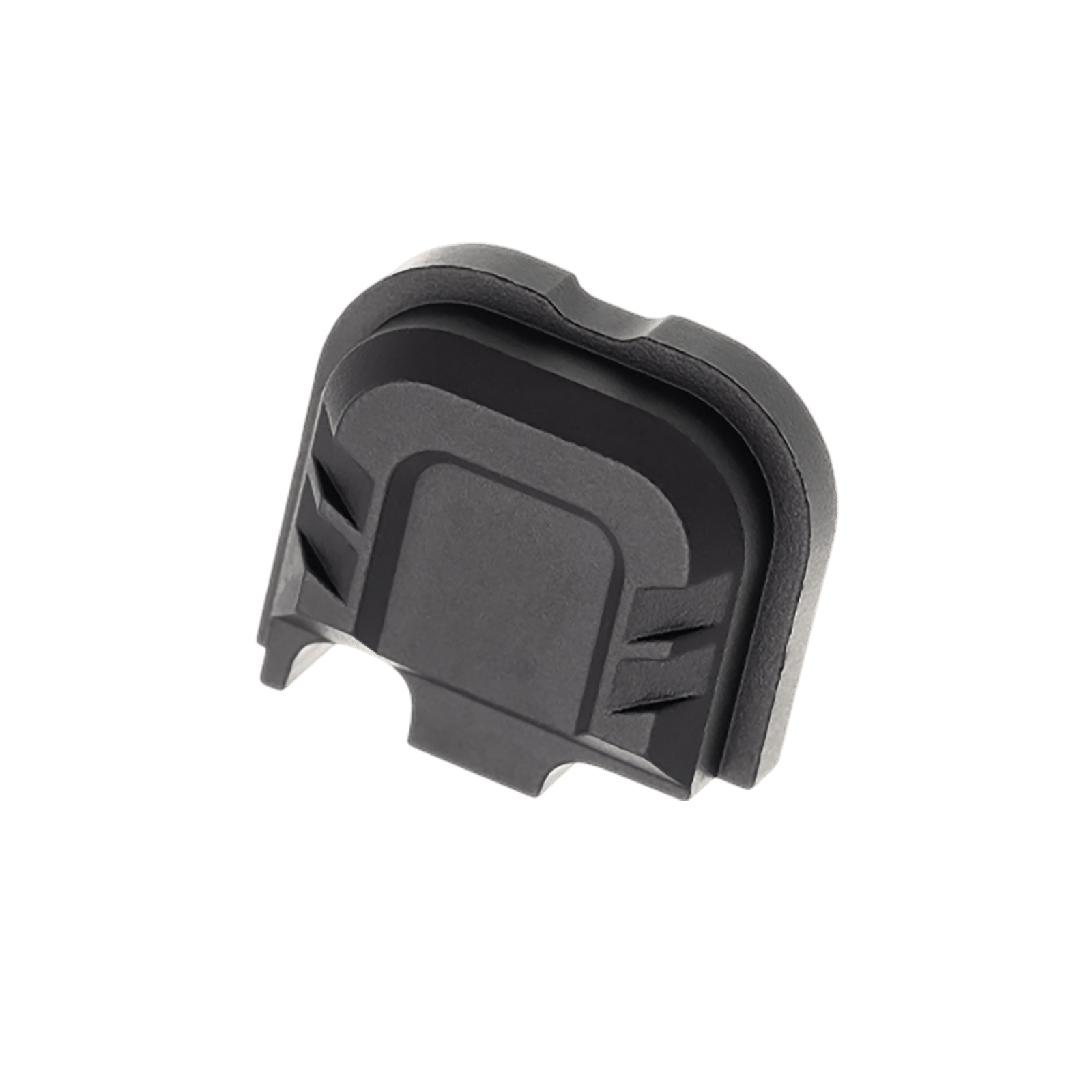 Tyrant CNC TDG43X48SPBLACK Slide Cover Plate  Chevron Design Glock 43x/48 Black Aluminum