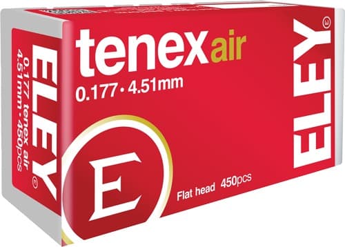 ELEY TENEX AIR PELLETS 177 4.51MM 8.2 GRAINS 450-PACK