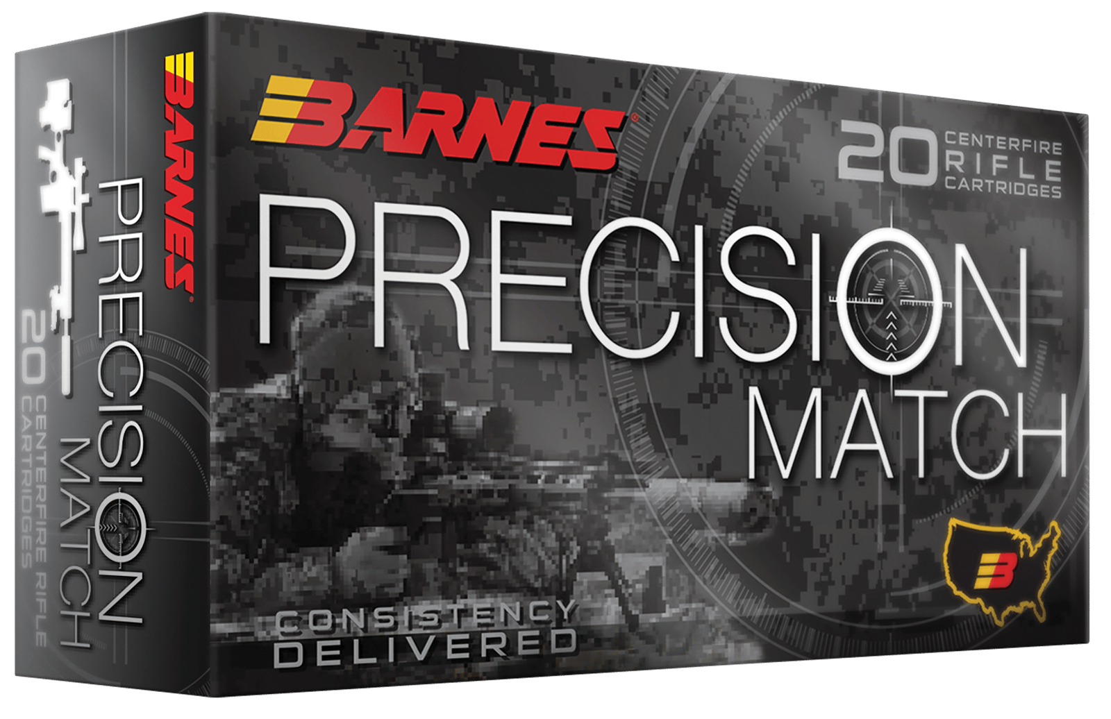 Barnes Bullets 32017 Precision Match  223Rem 55gr Match Burner OTM BT 20 Per Box/10 Case