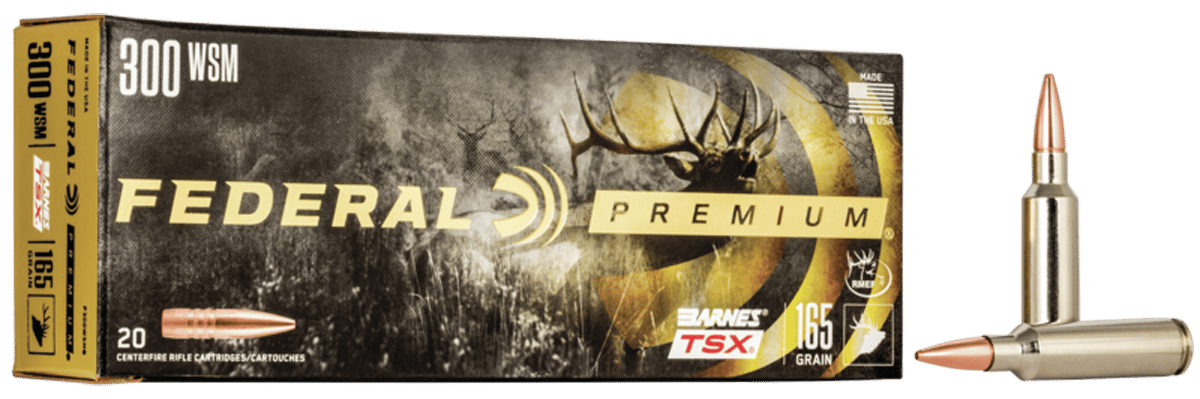 Federal P300WSMG Premium  300WSM 165gr Barnes TSX 20 Per Box/10 Case