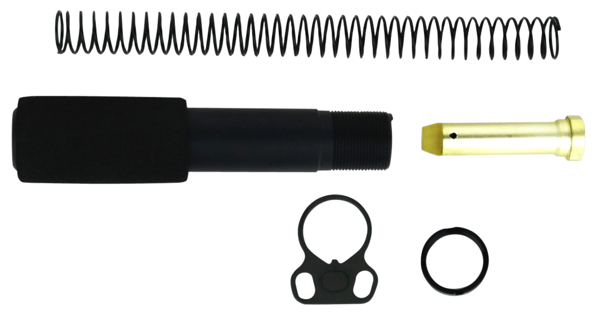 TacFire MAR049B Buffer Tube Kit Mil-Spec AR-15 Black Aluminum AR-Pistol Platform