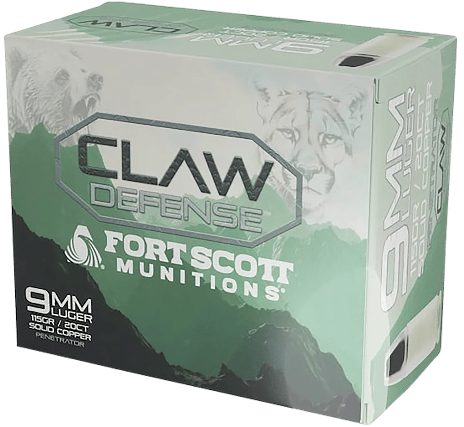Fort Scott Munitions 9MM115SCVFNCD9mm Luger 115gr 20 Per Box/25 Case