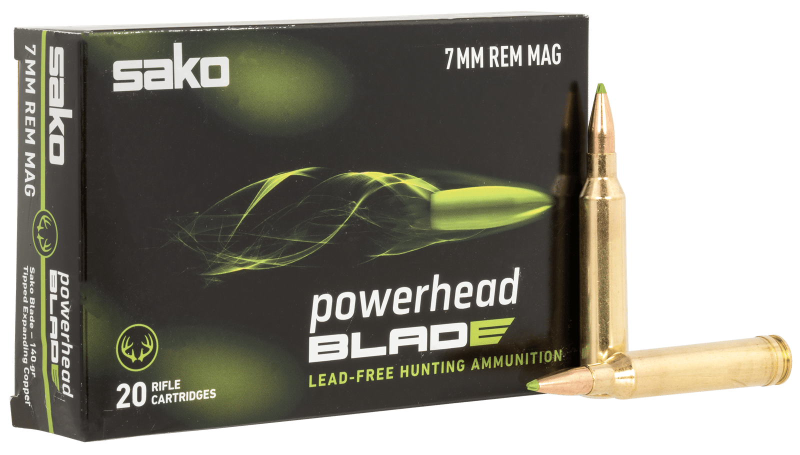 SAKO (TIKKA) JASPHB7MMRM140B PowerHead Blade 7mm 140gr 20 Per Box/10 Case