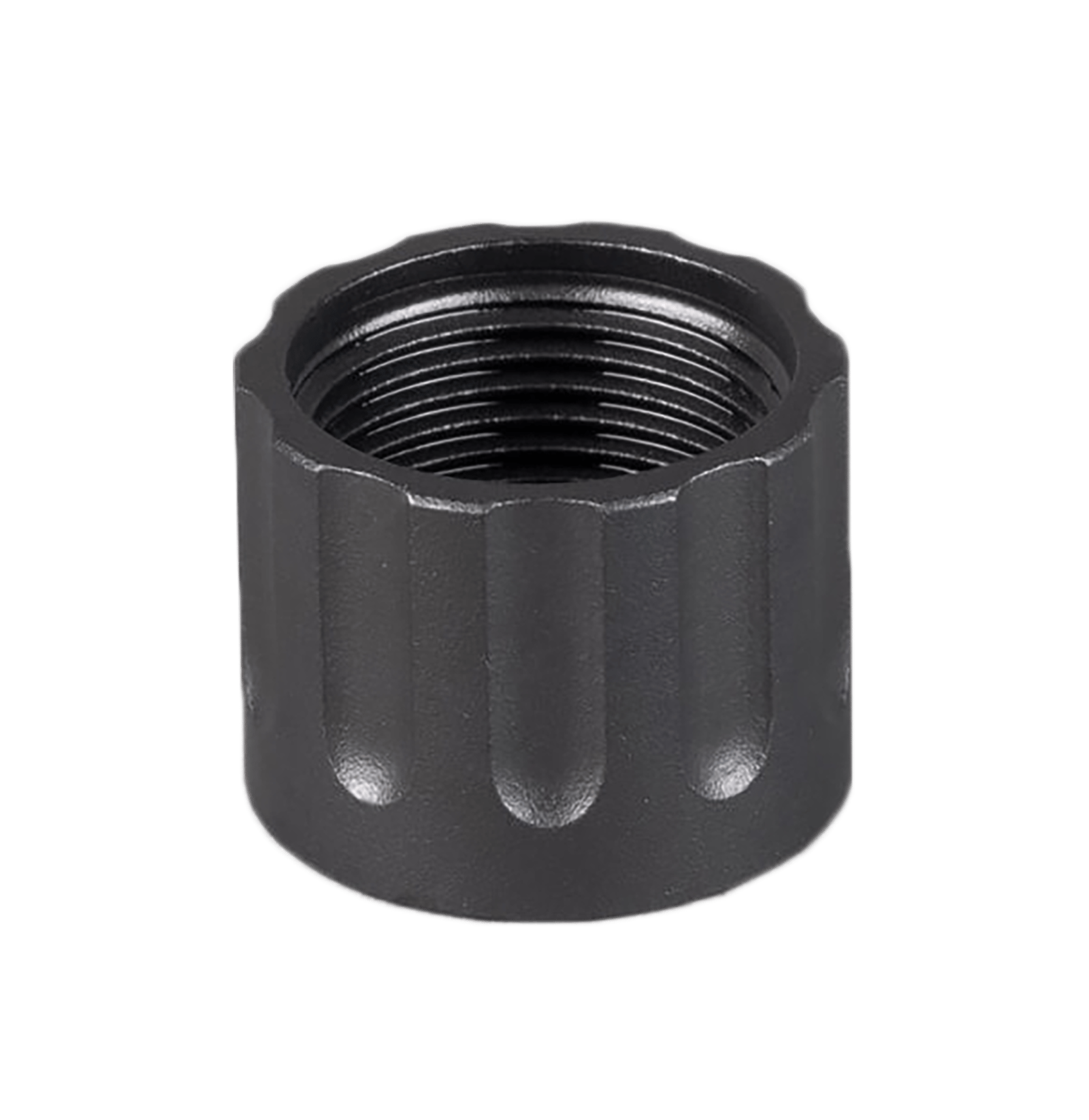 SilencerCo AC6 Delta Thread Protector Stainless Steel Black Oxide 1/2"-28 tpi